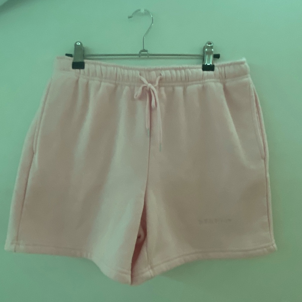 Starfit sweatpant shorts, baby pink, never worn as they did not fit, no tag